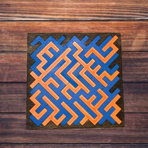 Blue and Orange small fractal puzzle