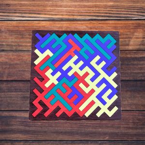 Multi color small fractal puzzle